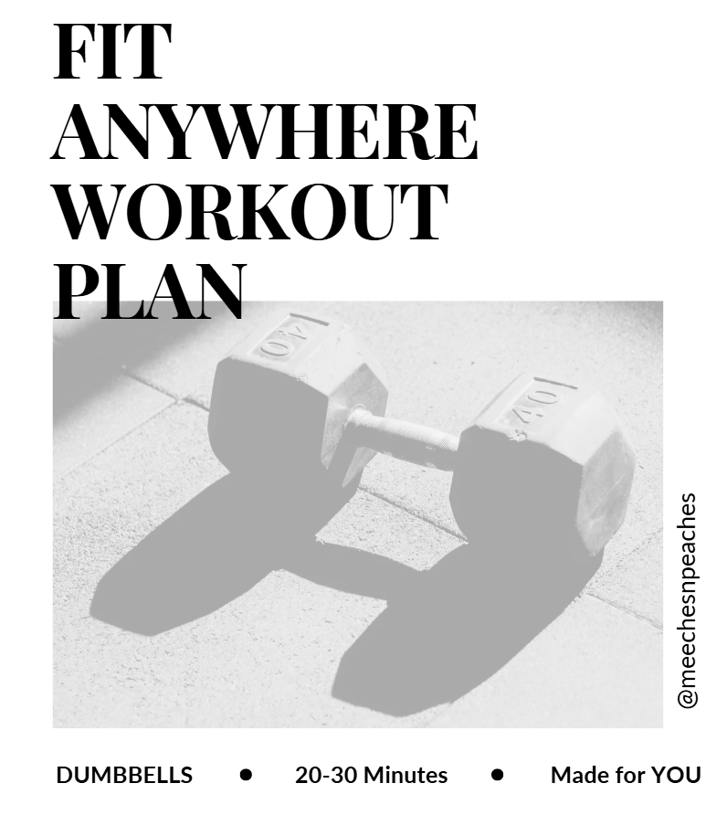 Fit Anywhere Dumbells 1-Week Plan